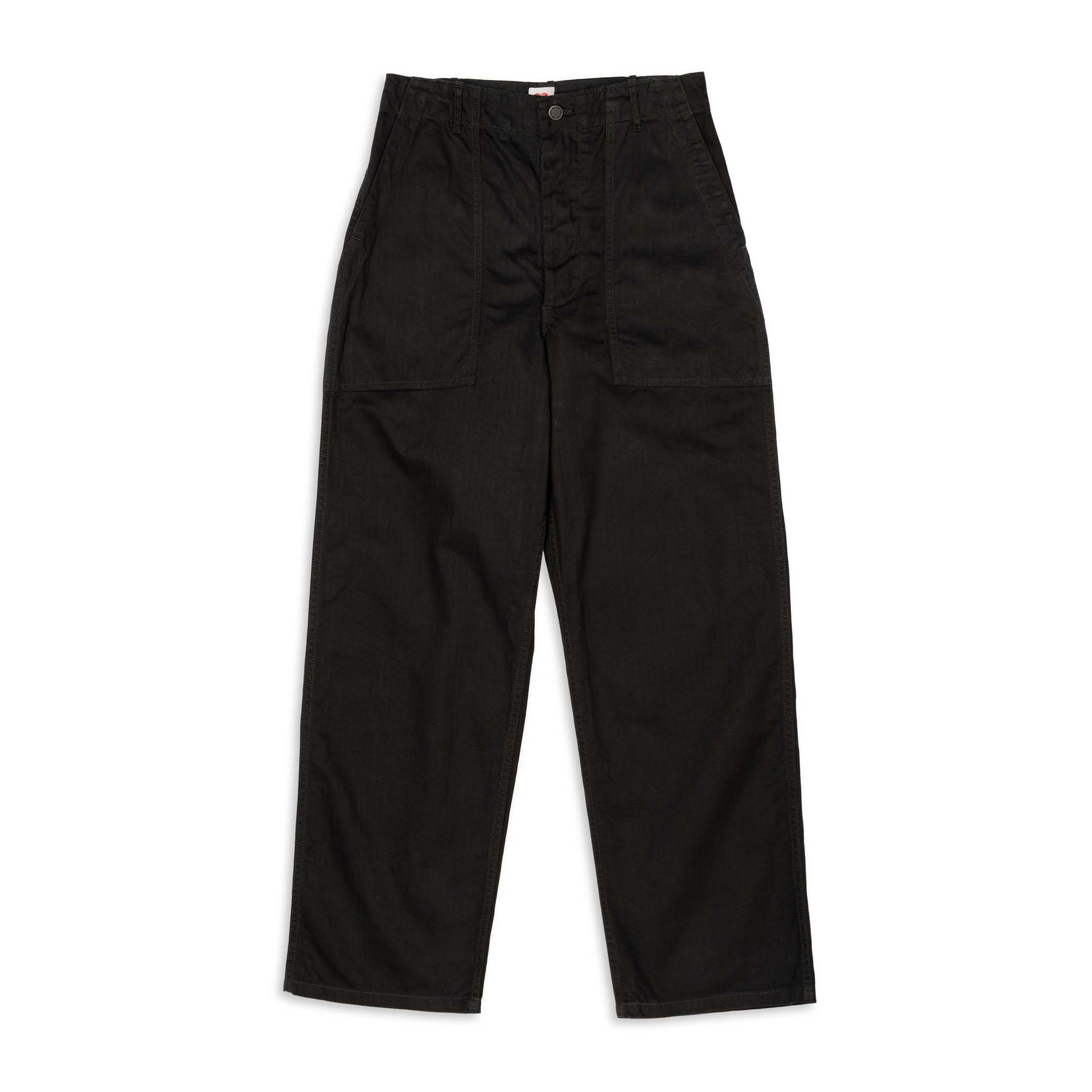 Allevol Baker Pants Black-Trousers-Clutch Cafe