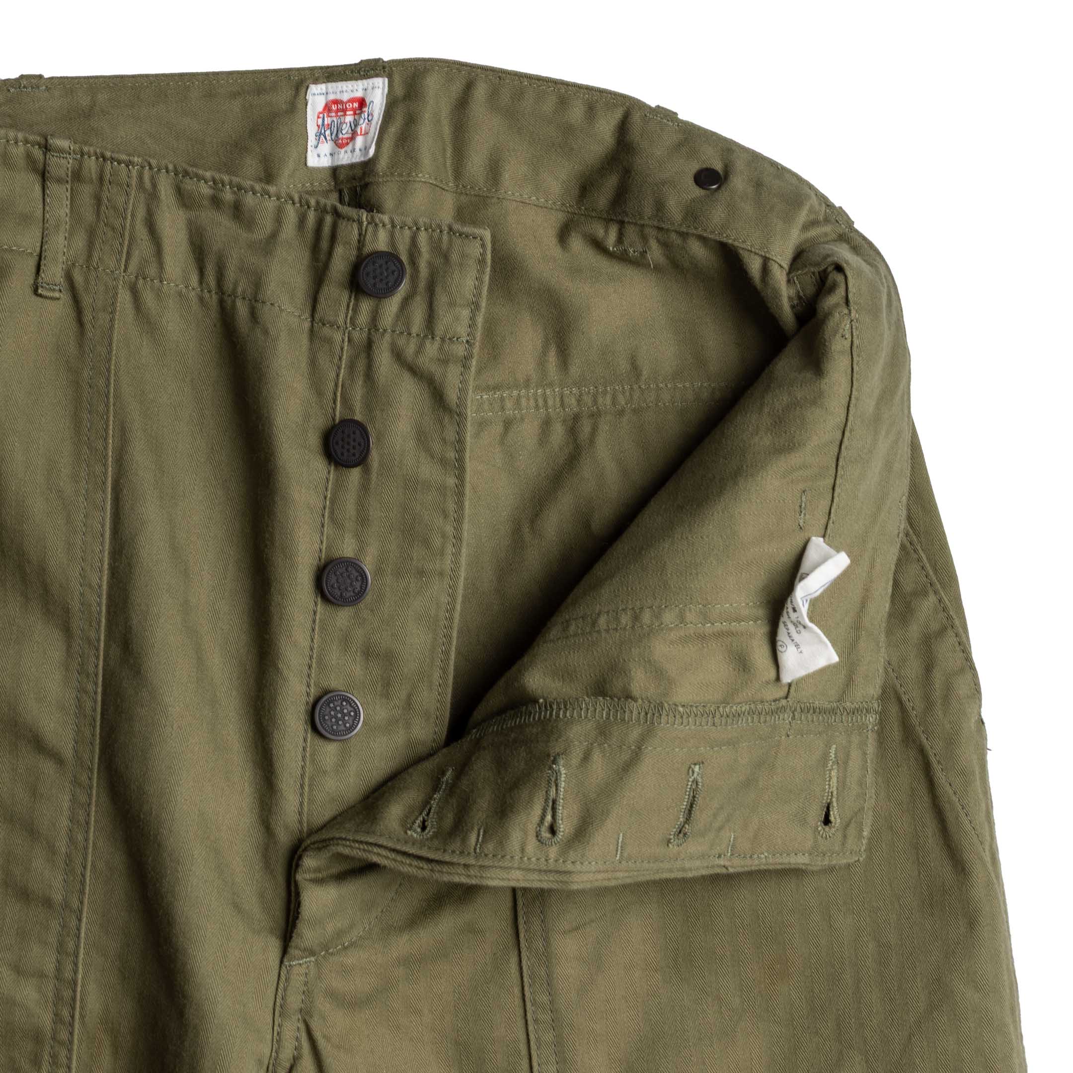 Allevol Baker Pants Olive-Trousers-Clutch Cafe