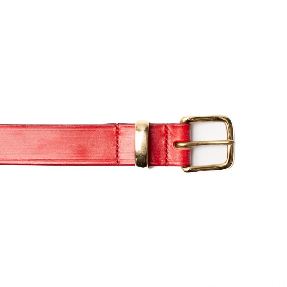 Allevol Broughton Belt Red x Brass-Belt-Clutch Cafe