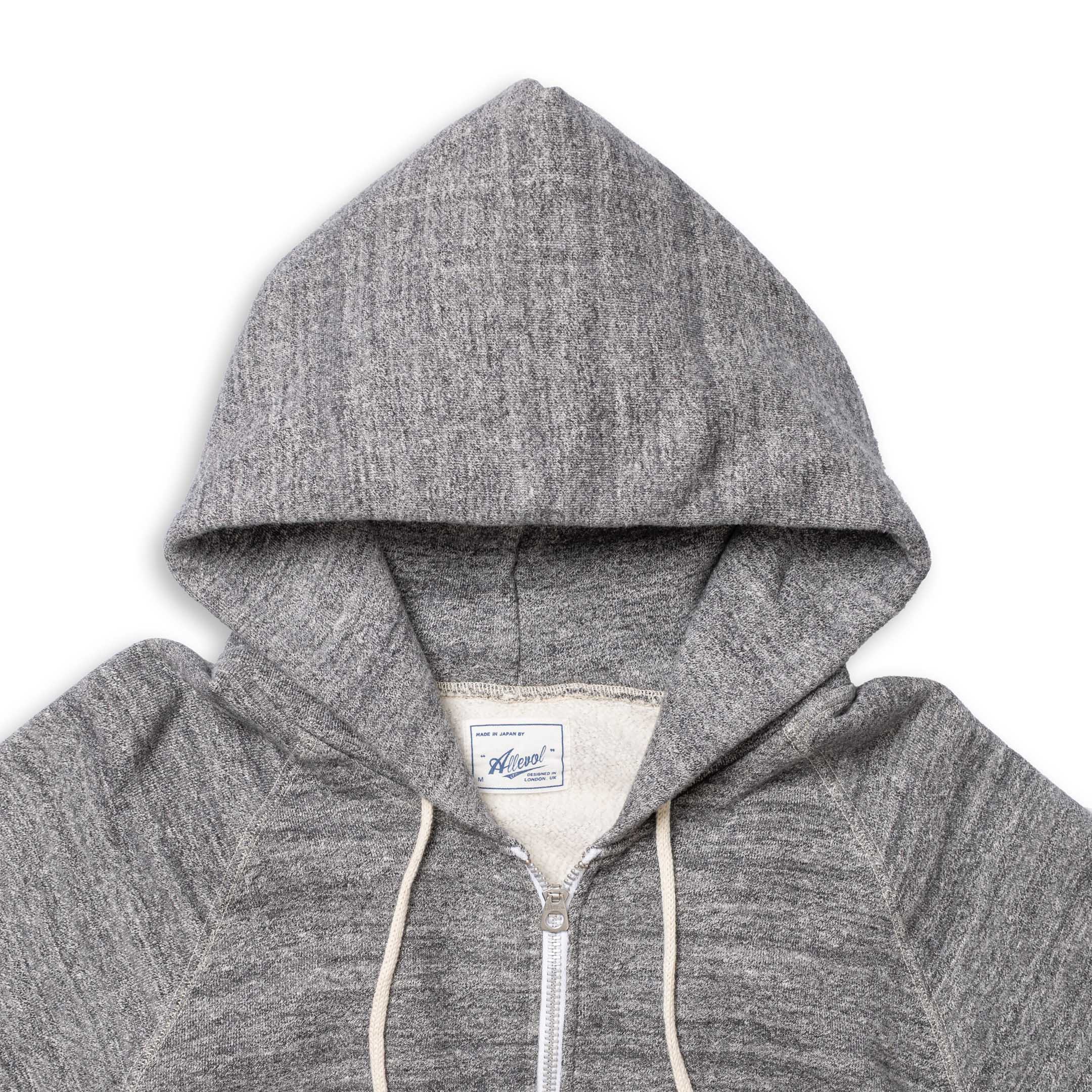 Allevol Easy 'Full Zip' Hooded Sweatshirt Dark Grey-Hooded Sweatshirt-Clutch Cafe