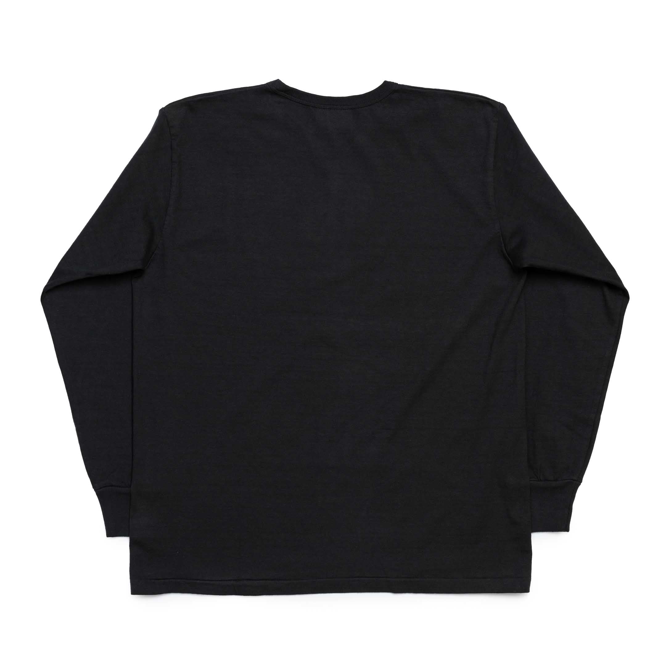 Allevol Heavy Duty Crew Neck L/S T-Shirt Black-T-Shirt-Clutch Cafe