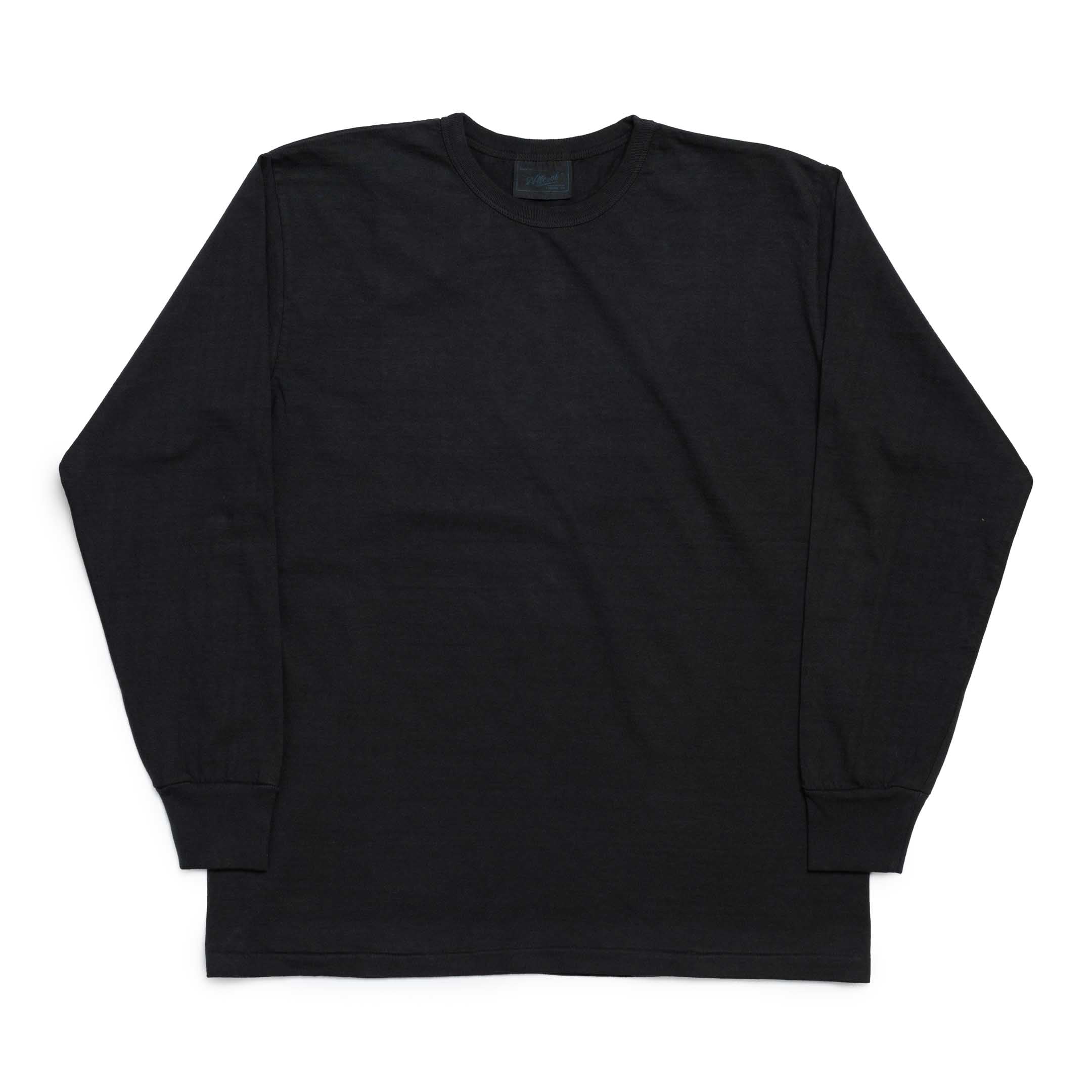 Allevol Heavy Duty Crew Neck L/S T-Shirt Black-T-Shirt-Clutch Cafe