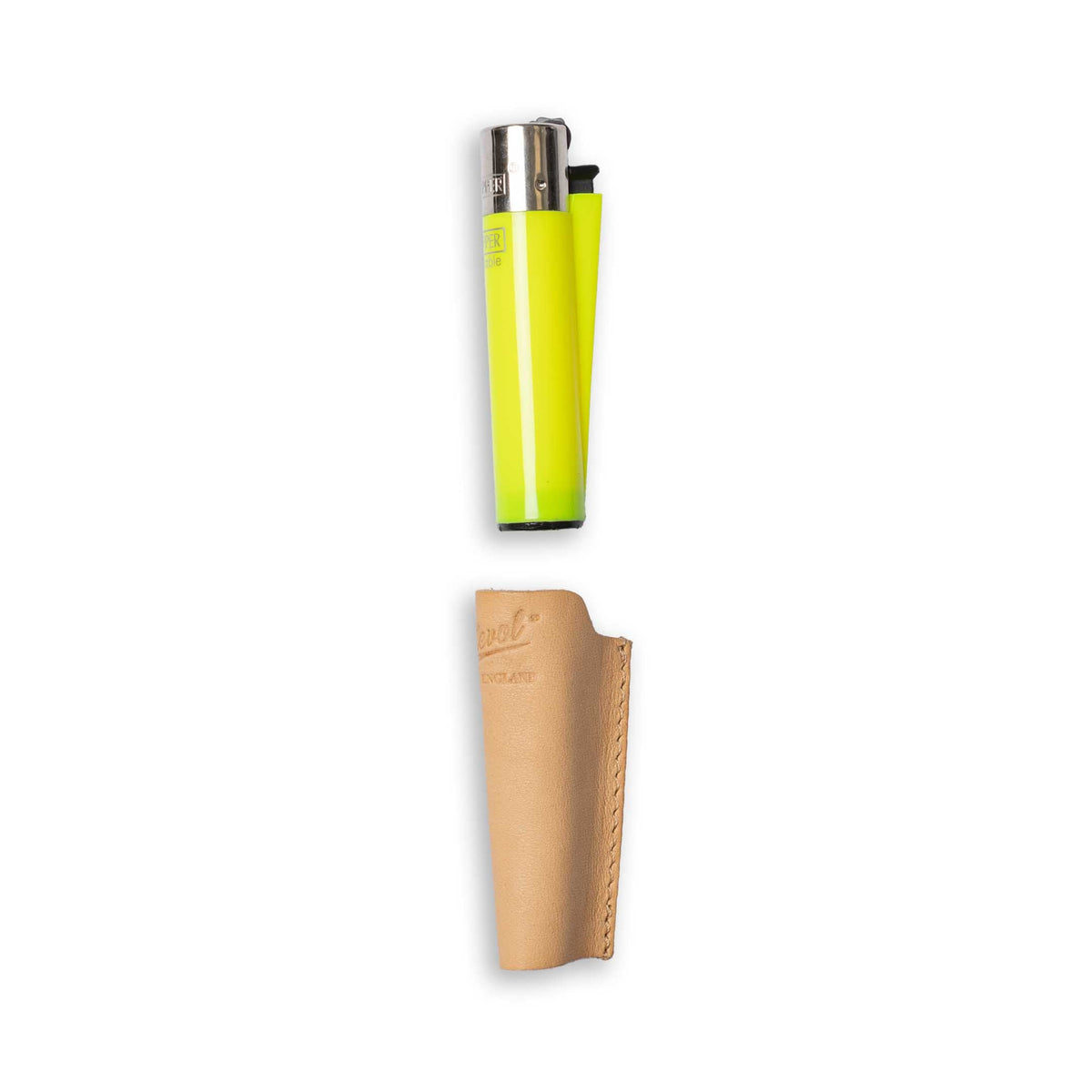 Allevol Leather Lighter Holder Natural-Lighter Holder-Clutch Cafe