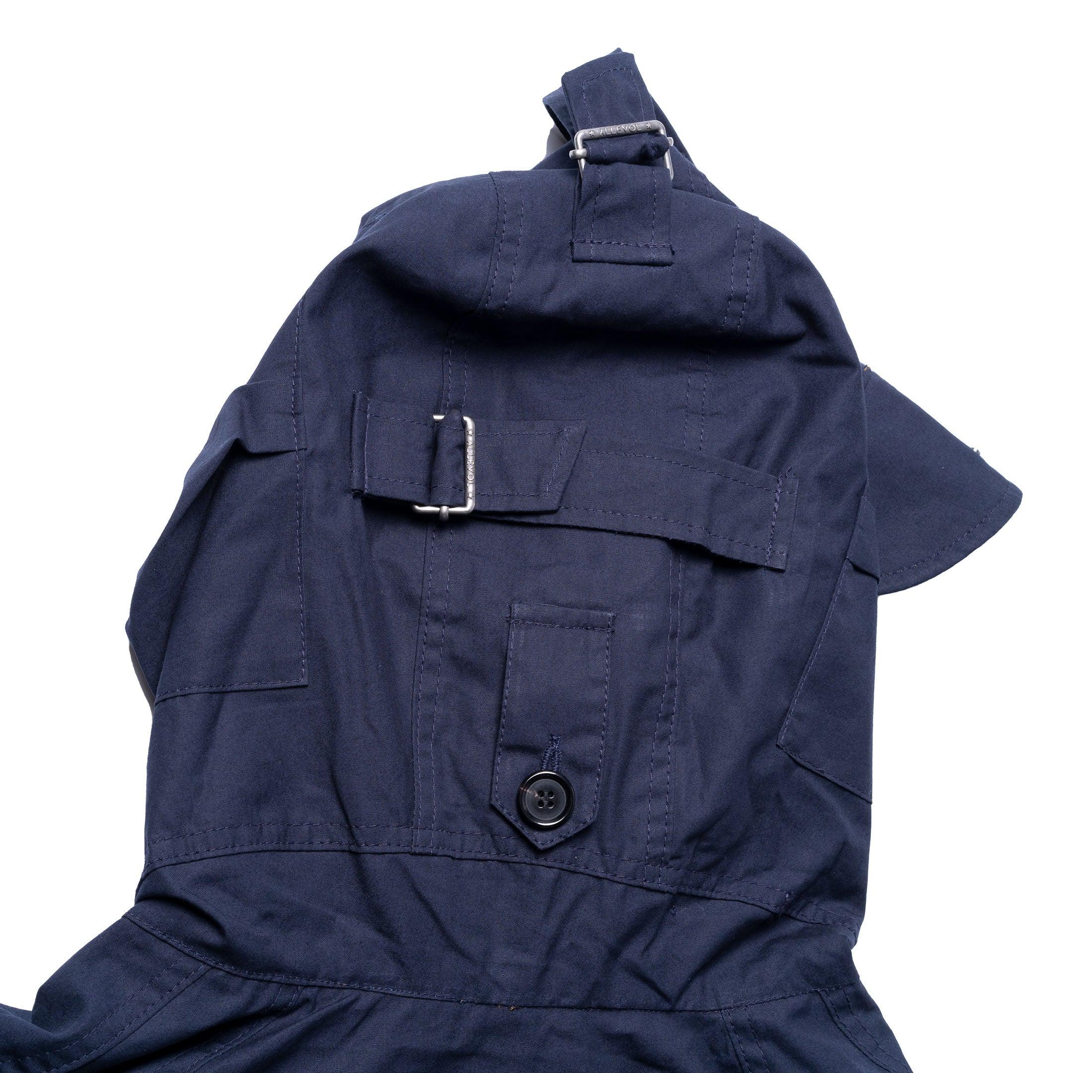 Allevol Reversible Pullover Smock Navy/Beige-Jacket-Clutch Cafe