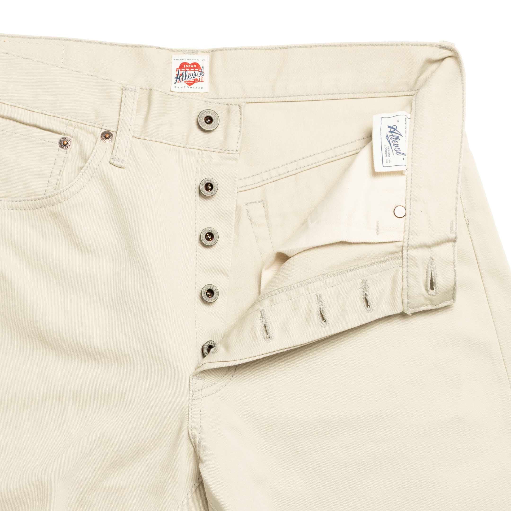 Allevol 'Roku Roku' 66 satin Ivory-Jean-Clutch Cafe