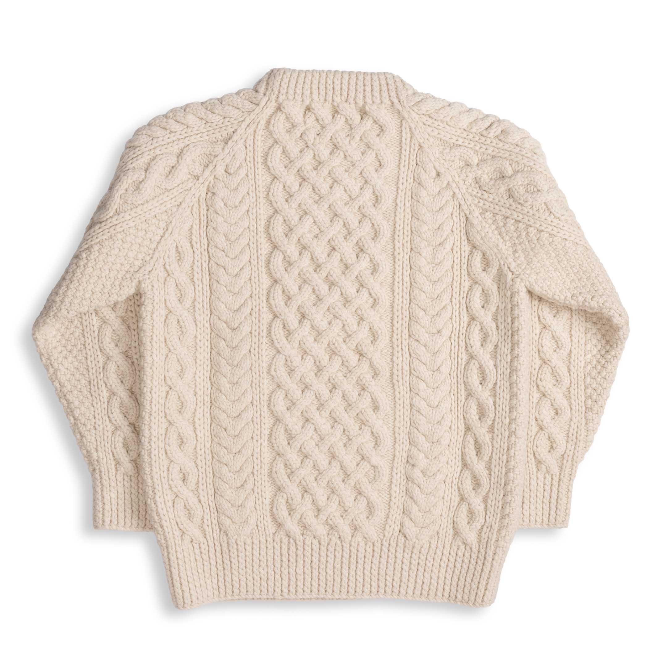 Allevol x Inverallan 1A Country Meetings Crew Neck Sweater Merino Lambswool Linen 280-Knitwear-Clutch Cafe