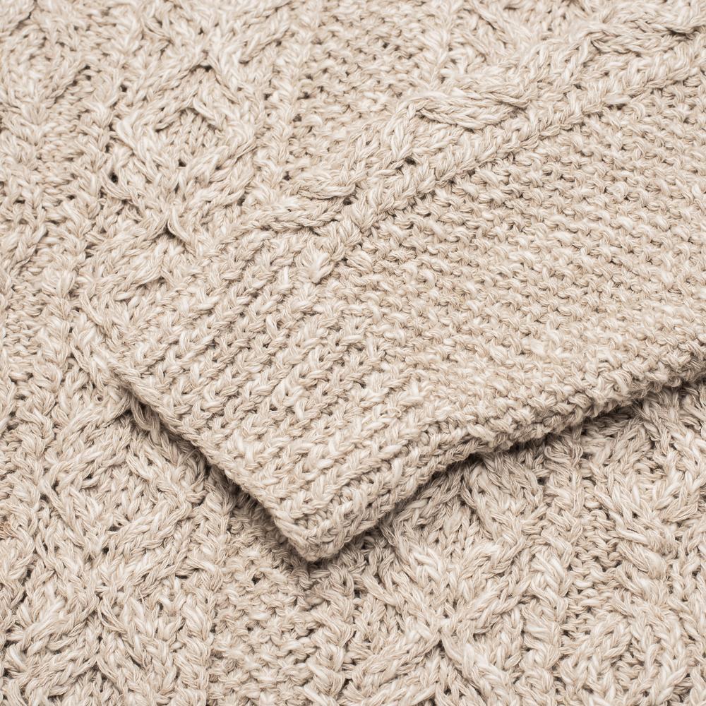 Allevol 3A Lumber Cardigan Linen/ Cotton Natural-Cardigan-Clutch Cafe