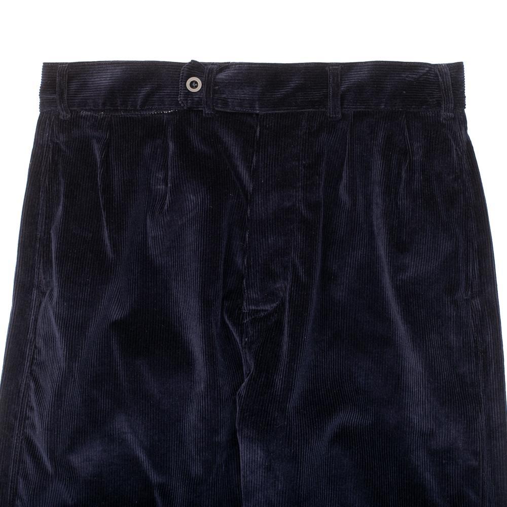 Allevol Brunell Brisbane Moss Corduroy Dark Navy-Trousers-Clutch Cafe