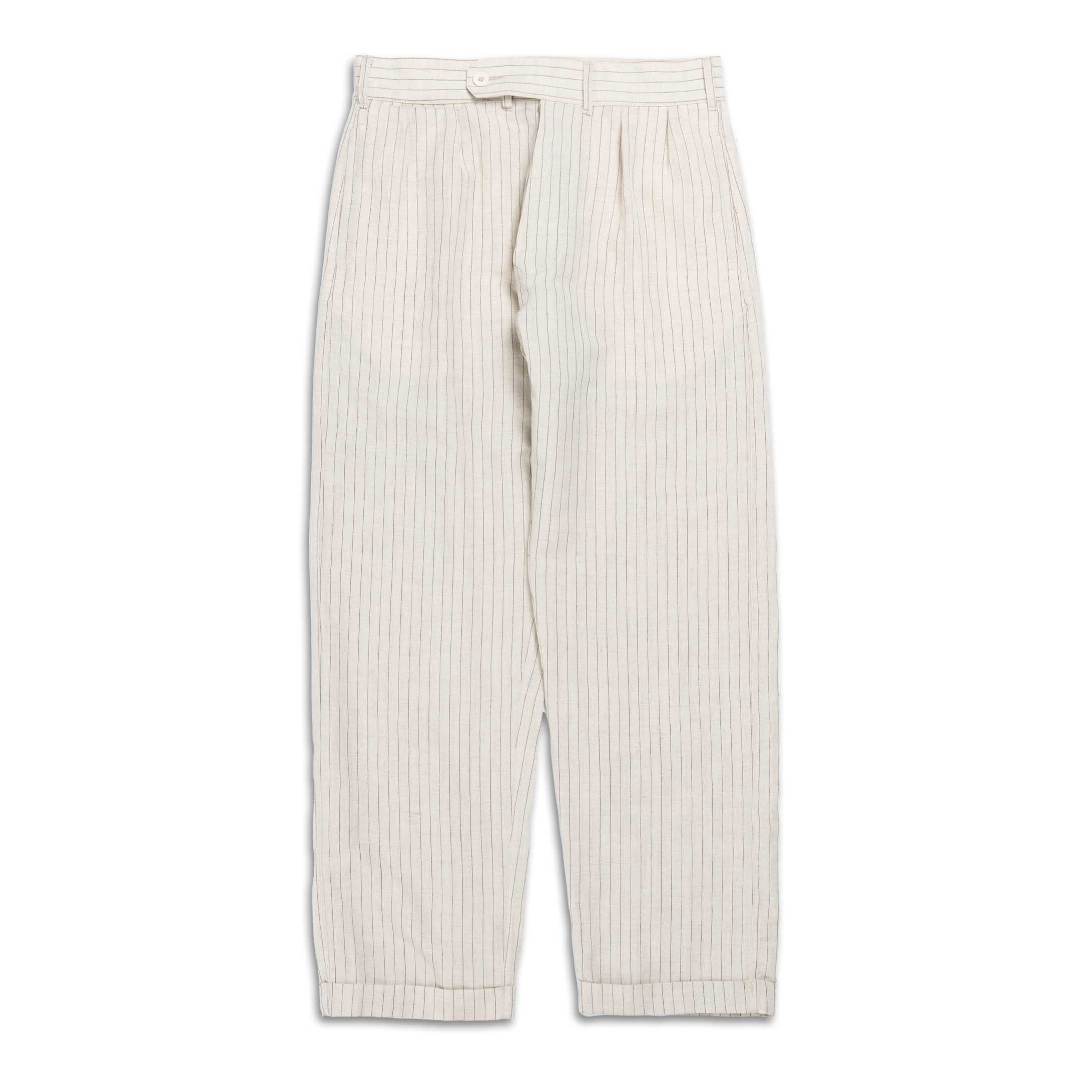 Allevol Brunel Stripe-Trousers-Clutch Cafe