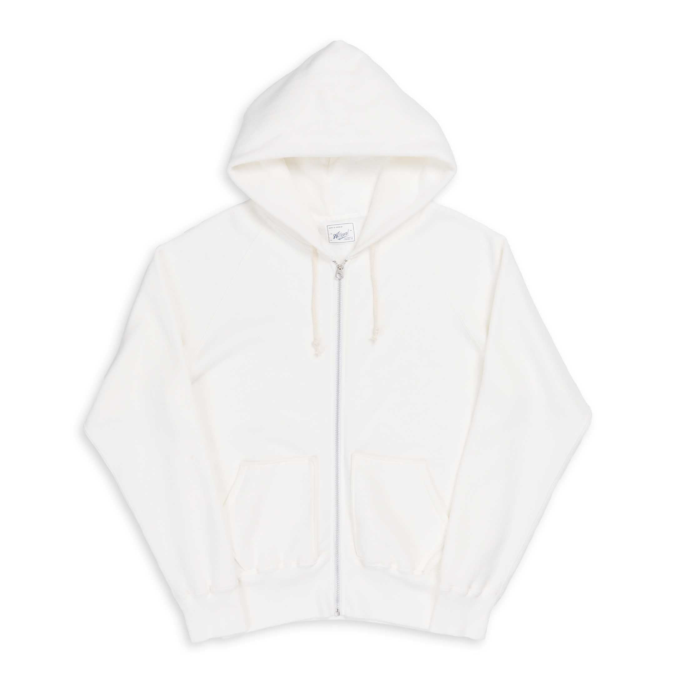 Allevol Easy 'Full Zip' Hooded Sweatshirt White-Hooded Sweatshirt-Clutch Cafe