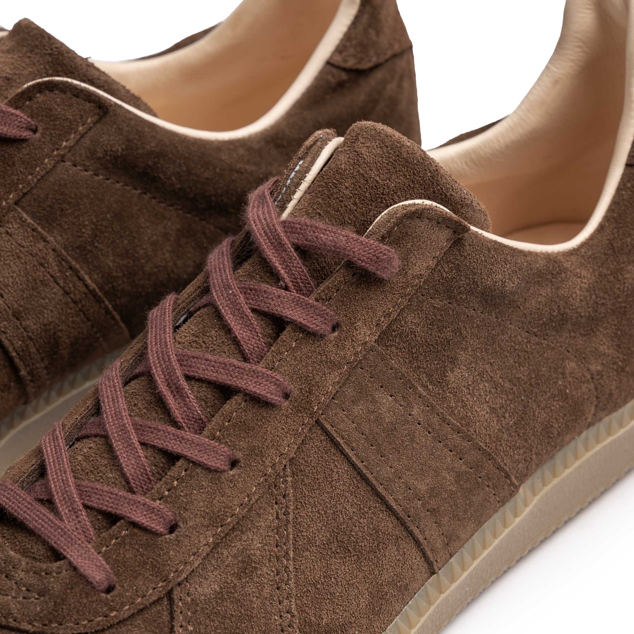 Allevol German Army Trainer (GAT) Sneaker Brown Suede-Sneaker-Clutch Cafe