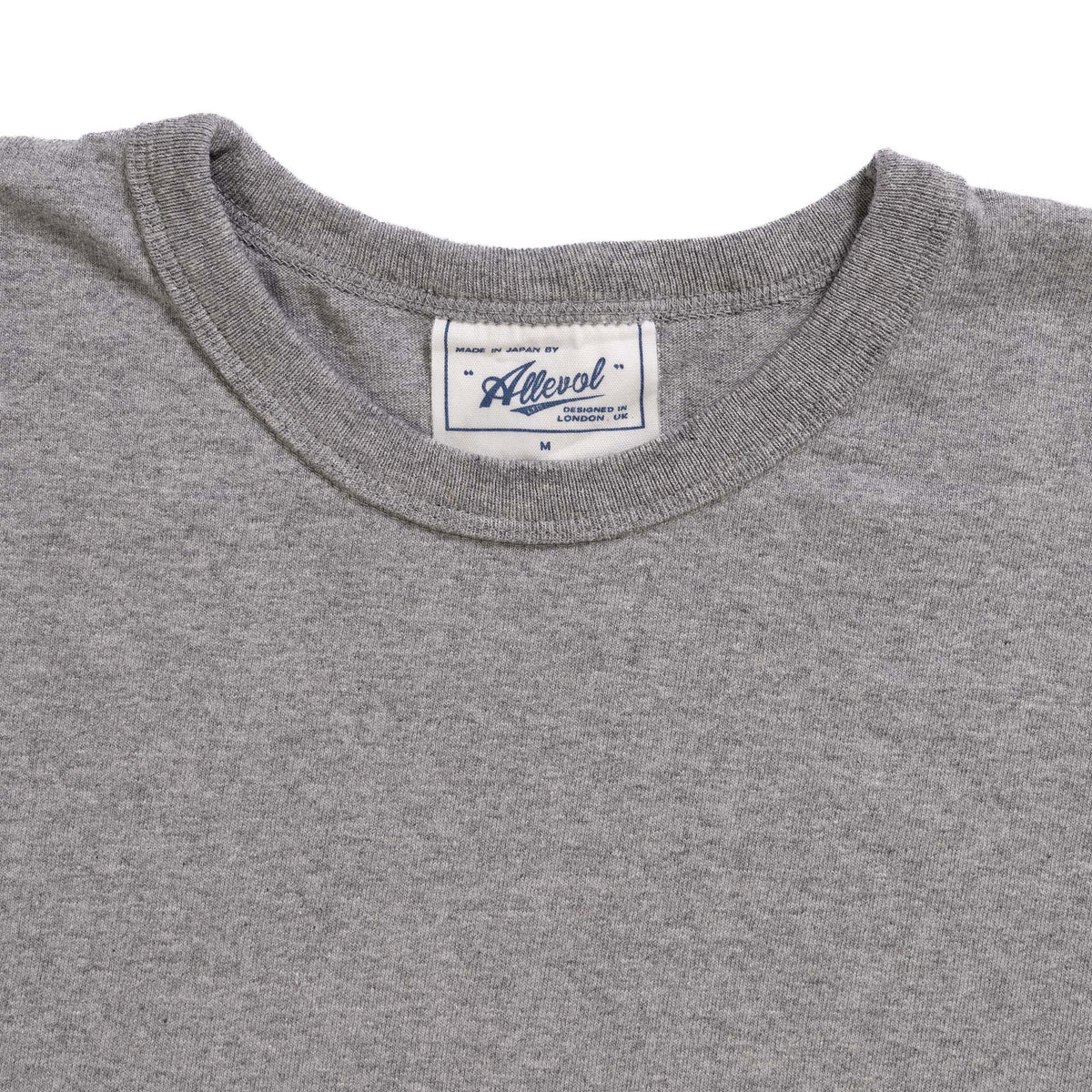 Allevol Heavy Duty Crew Neck L/S T-Shirt Grey-T-Shirt-Clutch Cafe