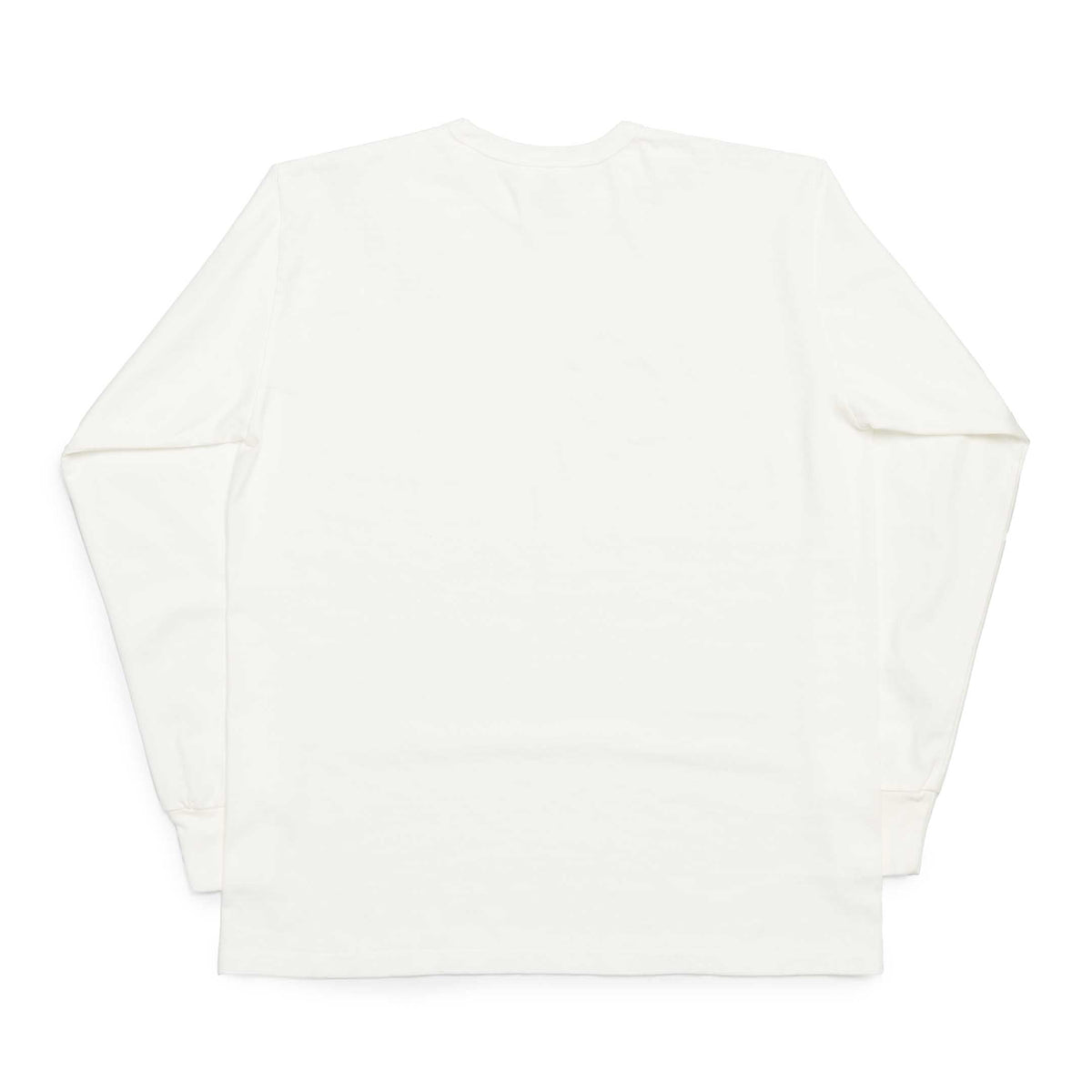 Allevol Heavy Duty Crew Neck L/S T-Shirt White-T-Shirt-Clutch Cafe