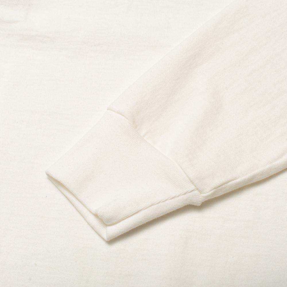 Allevol Heavy Duty Crew Neck Square Pocket L/S T-shirt White-T-Shirt-Clutch Cafe