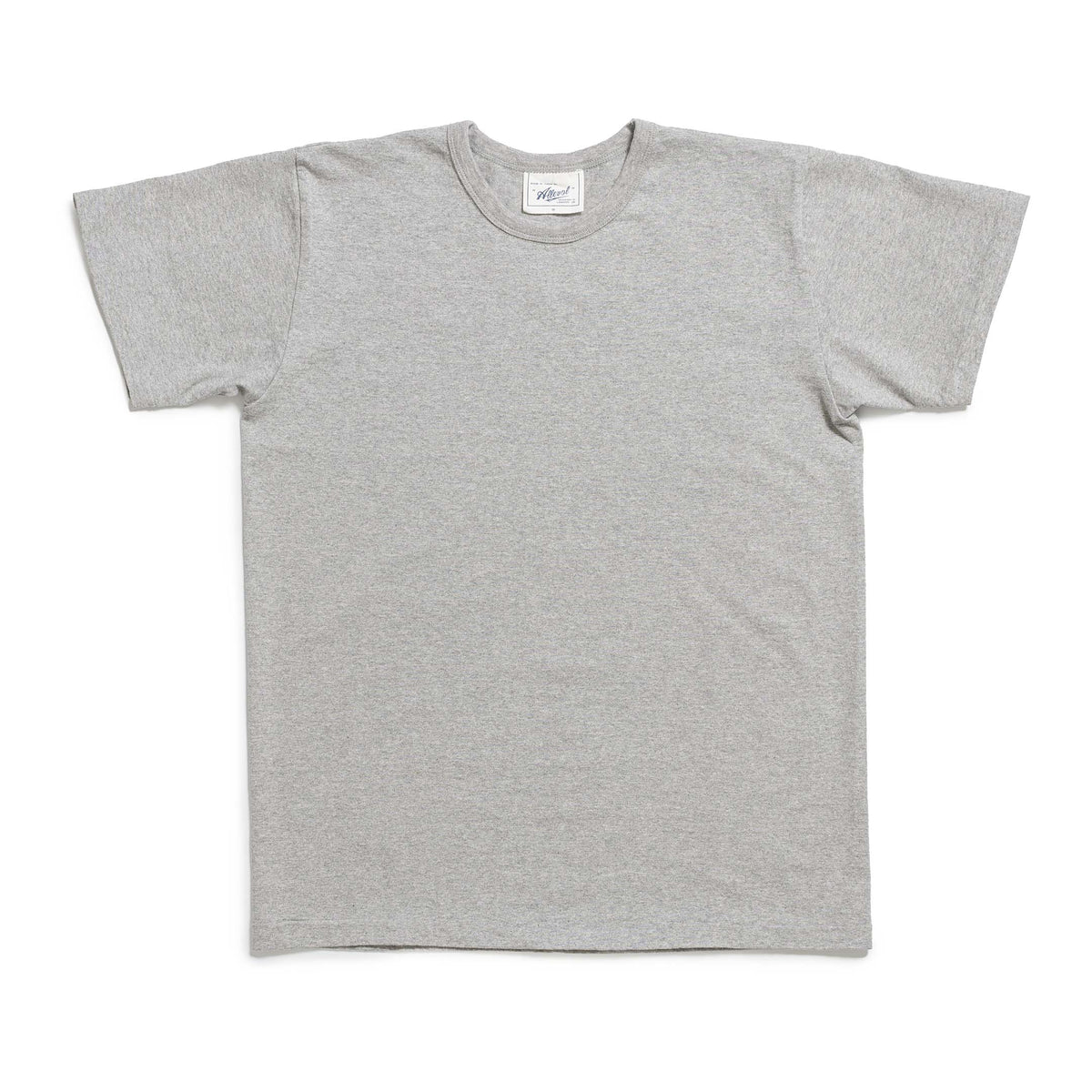 Allevol Heavy Duty Crew Neck T-Shirt Grey Melange-T-Shirt-Clutch Cafe