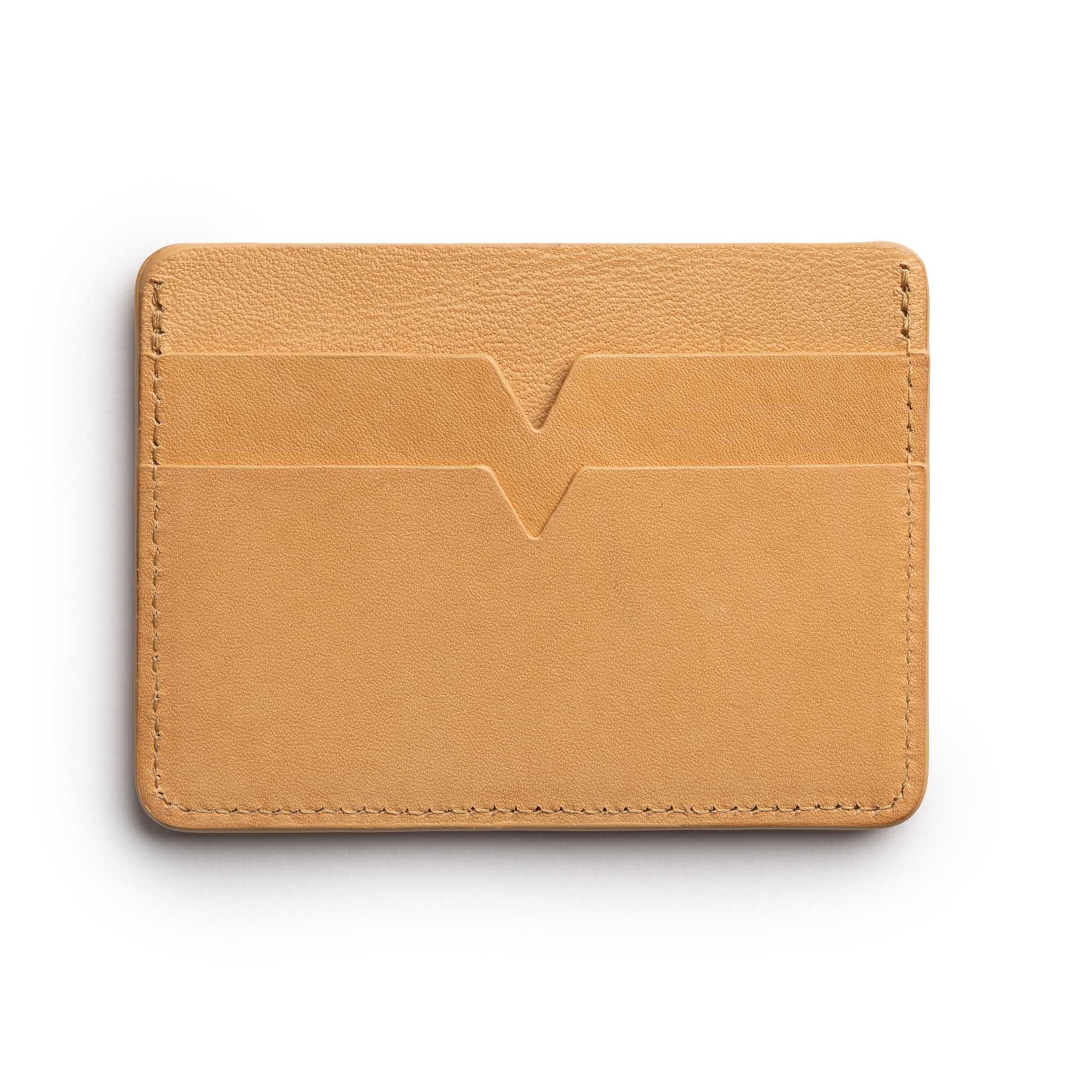 Allevol Leather Card Holder Natural-Wallet-Clutch Cafe