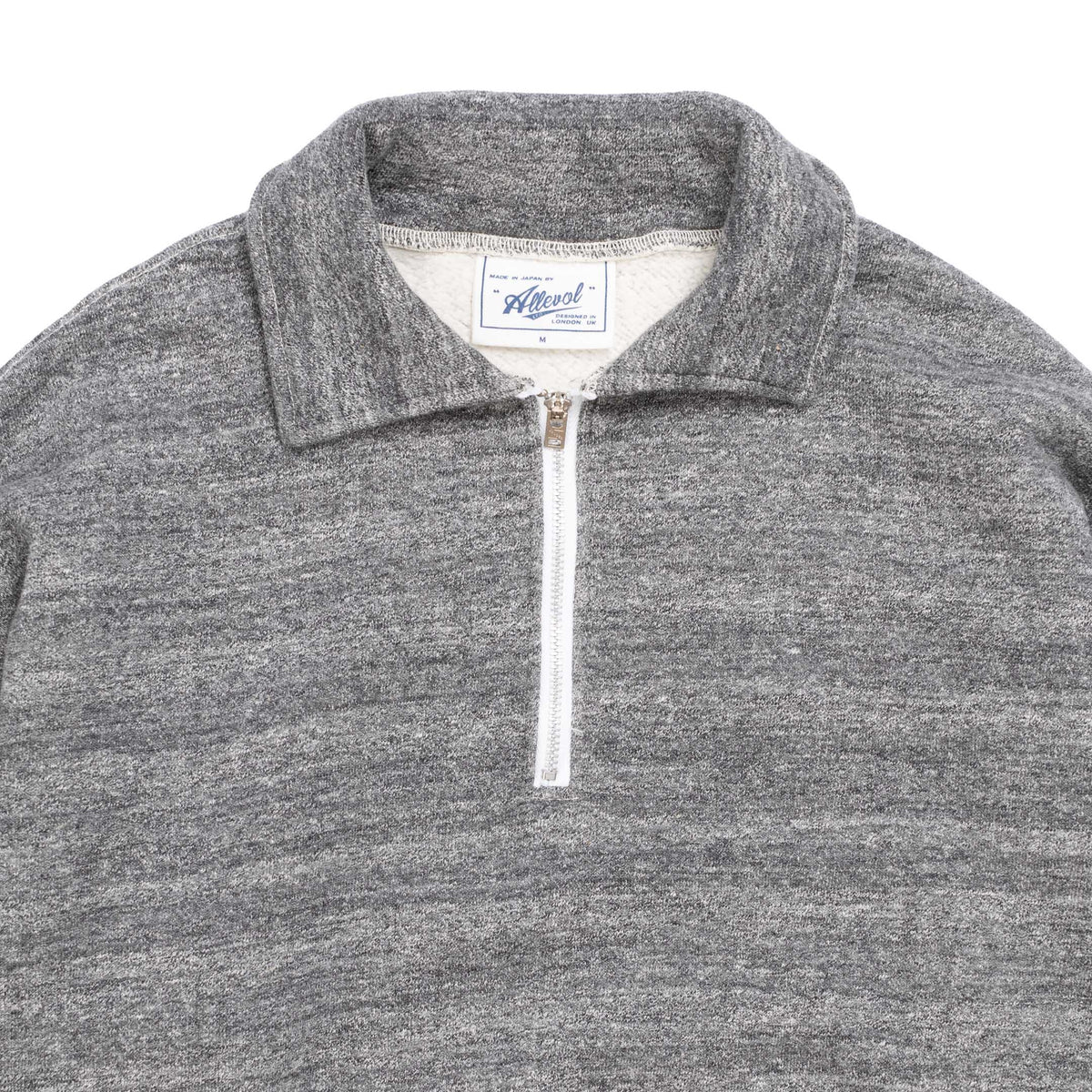 Allevol Loopwheel Quarter Zip Sweatshirt Dark Grey-Sweatshirt-Clutch Cafe