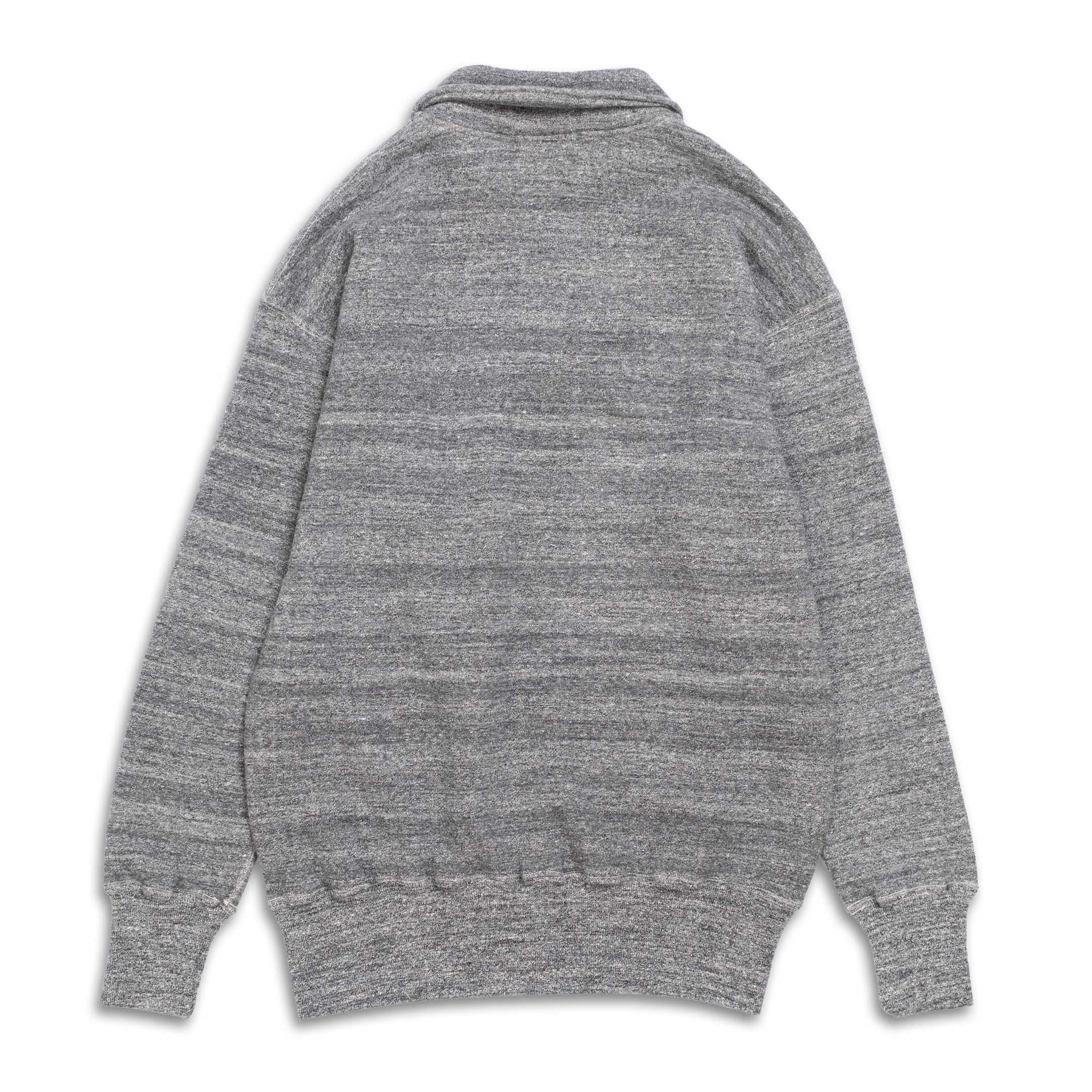 Allevol Loopwheel Quarter Zip Sweatshirt Dark Grey