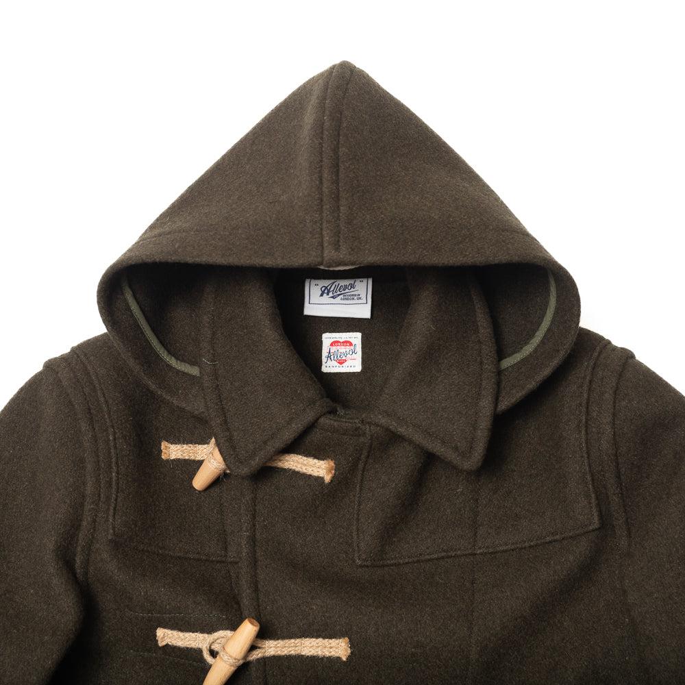 Allevol 'Pat' Duffle Coat Olive-Jacket-Clutch Cafe
