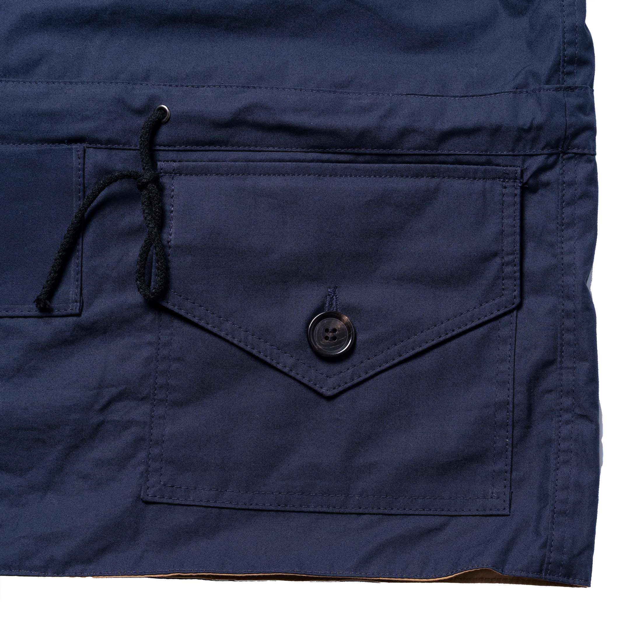 Allevol Reversible Pullover Smock Navy/Beige-Jacket-Clutch Cafe