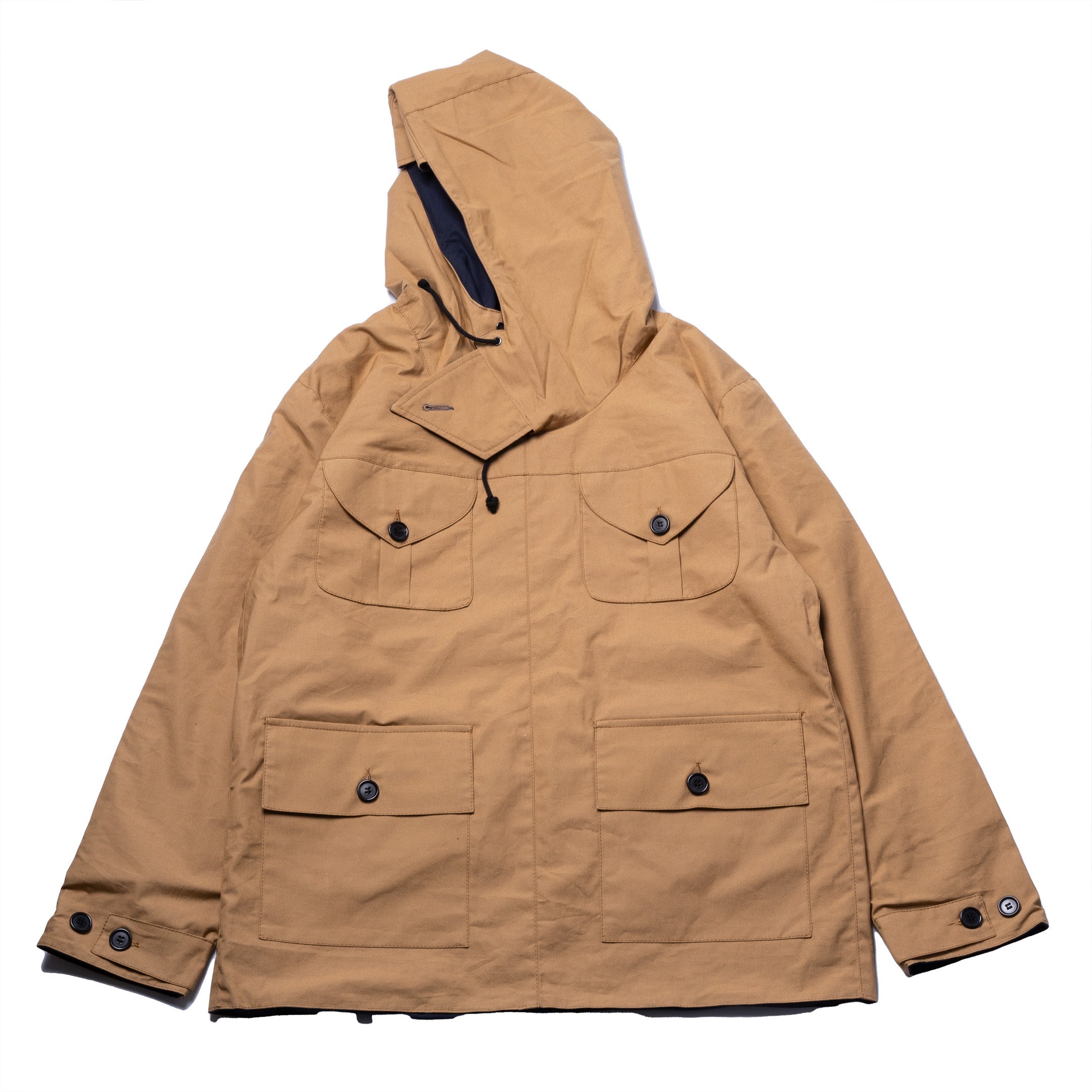 Allevol Reversible Pullover Smock Navy/Beige-Jacket-Clutch Cafe