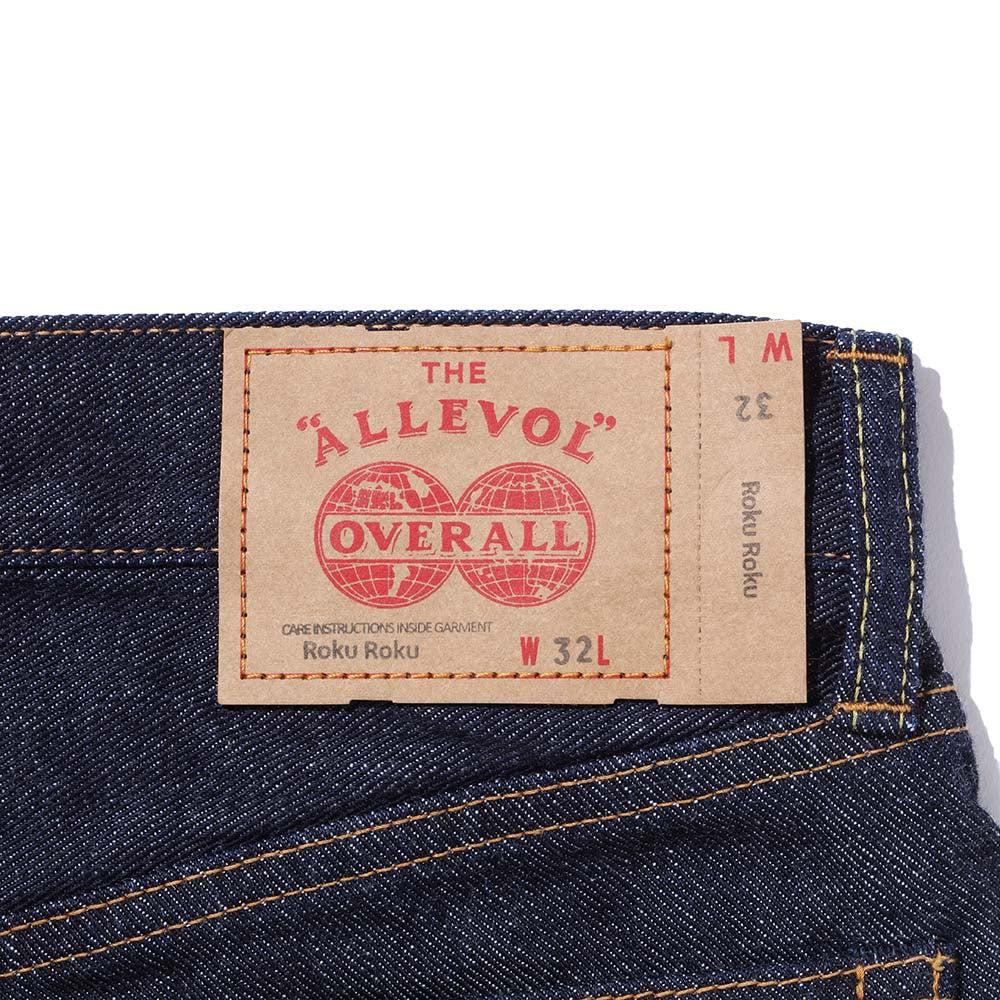 Allevol 'Roku Roku' 66 Denim Jean Indigo-Jean-Clutch Cafe-selvage denim-selfedge denim