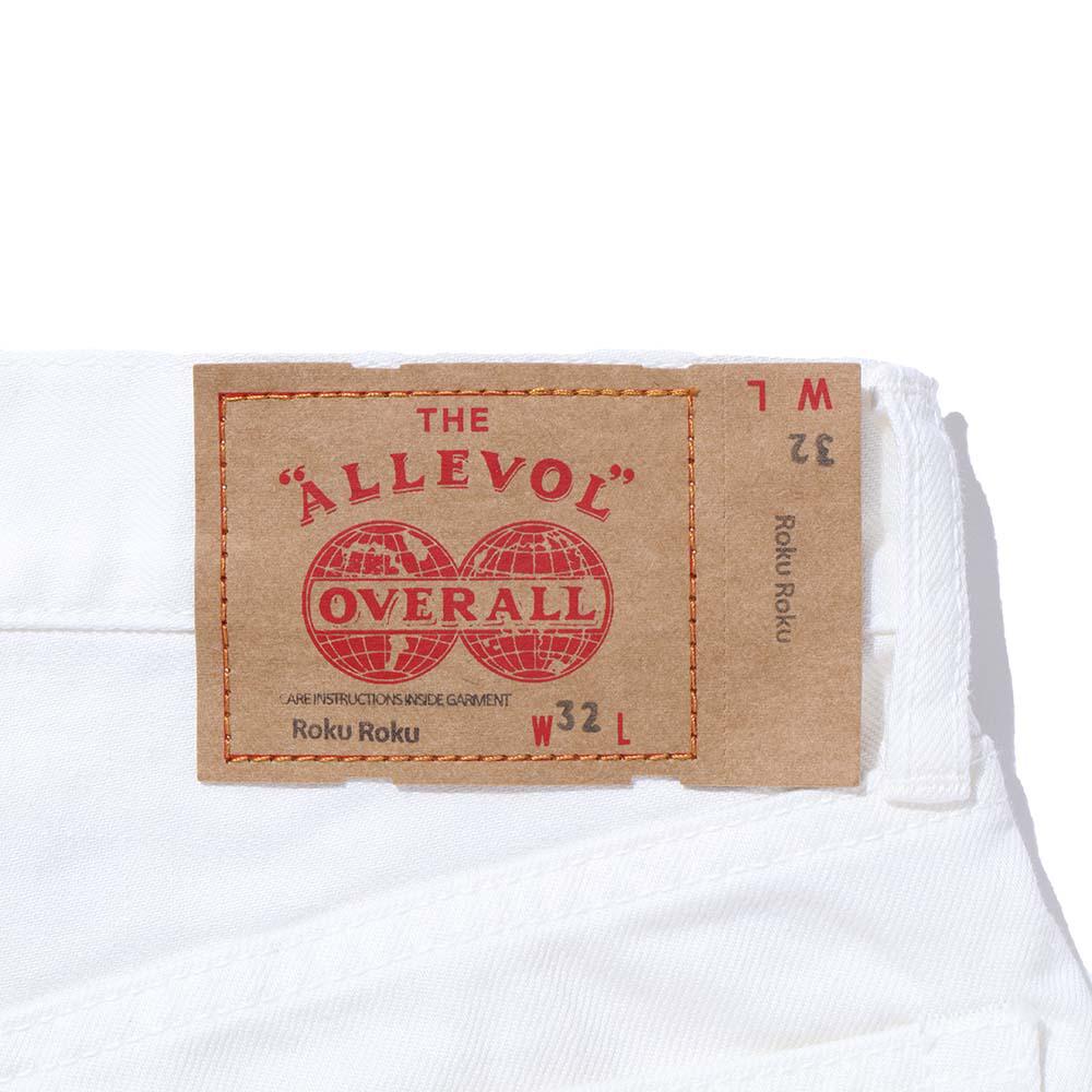 Allevol 'Roku Roku' 66 Denim Jean White-Jean-Clutch Cafe-selvage denim-selfedge denim