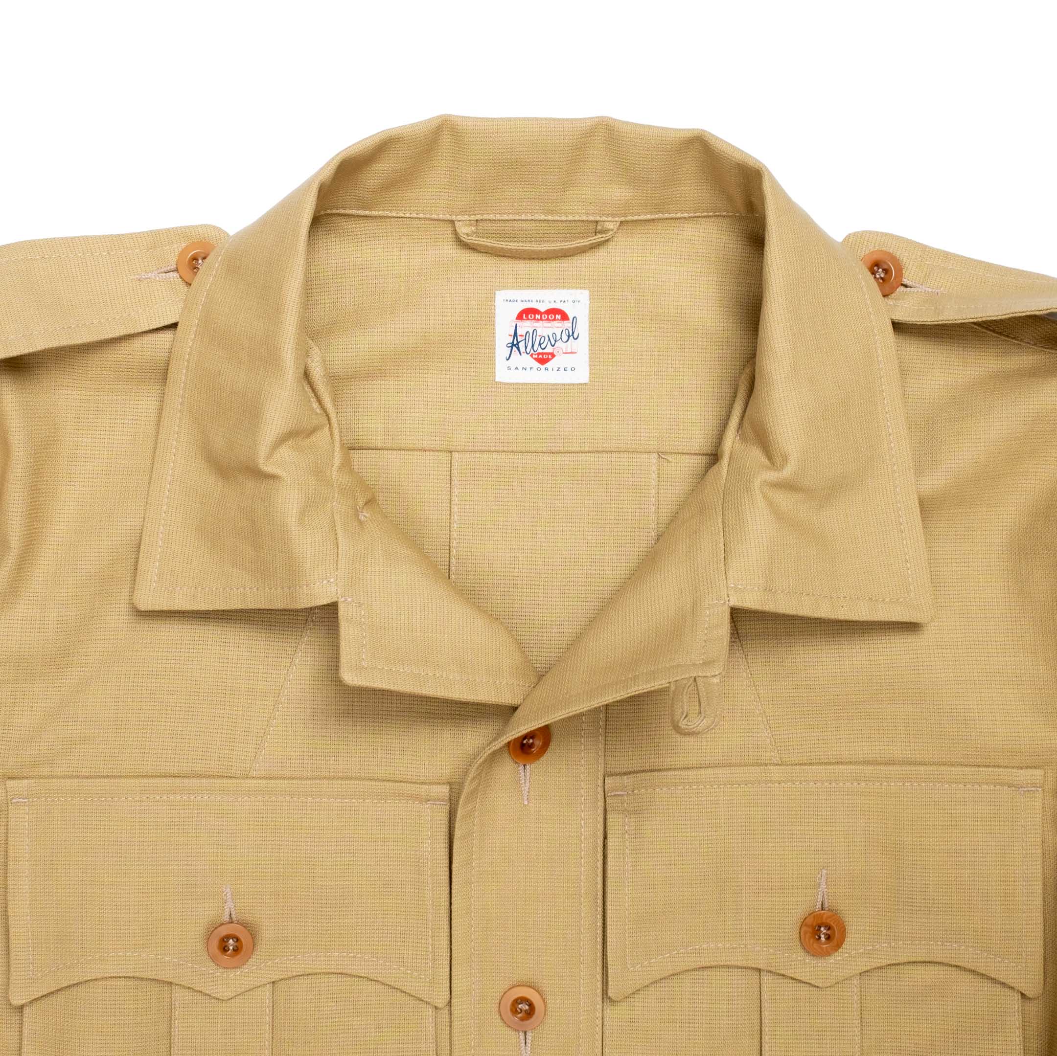 Allevol Safari Jacket Beige-Jacket-Clutch Cafe