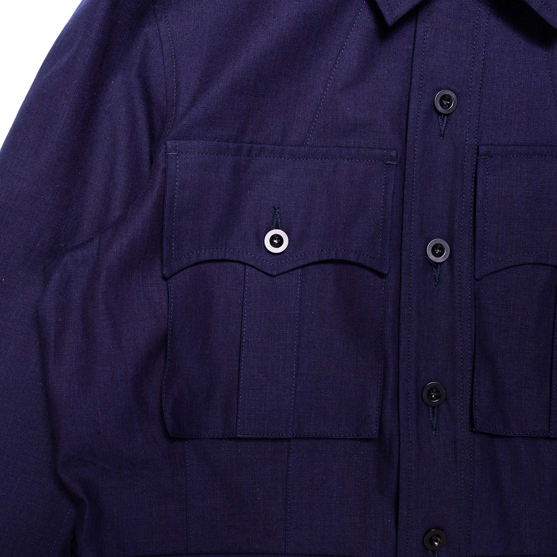 Allevol Safari Jacket Indigo-Jacket-Clutch Cafe