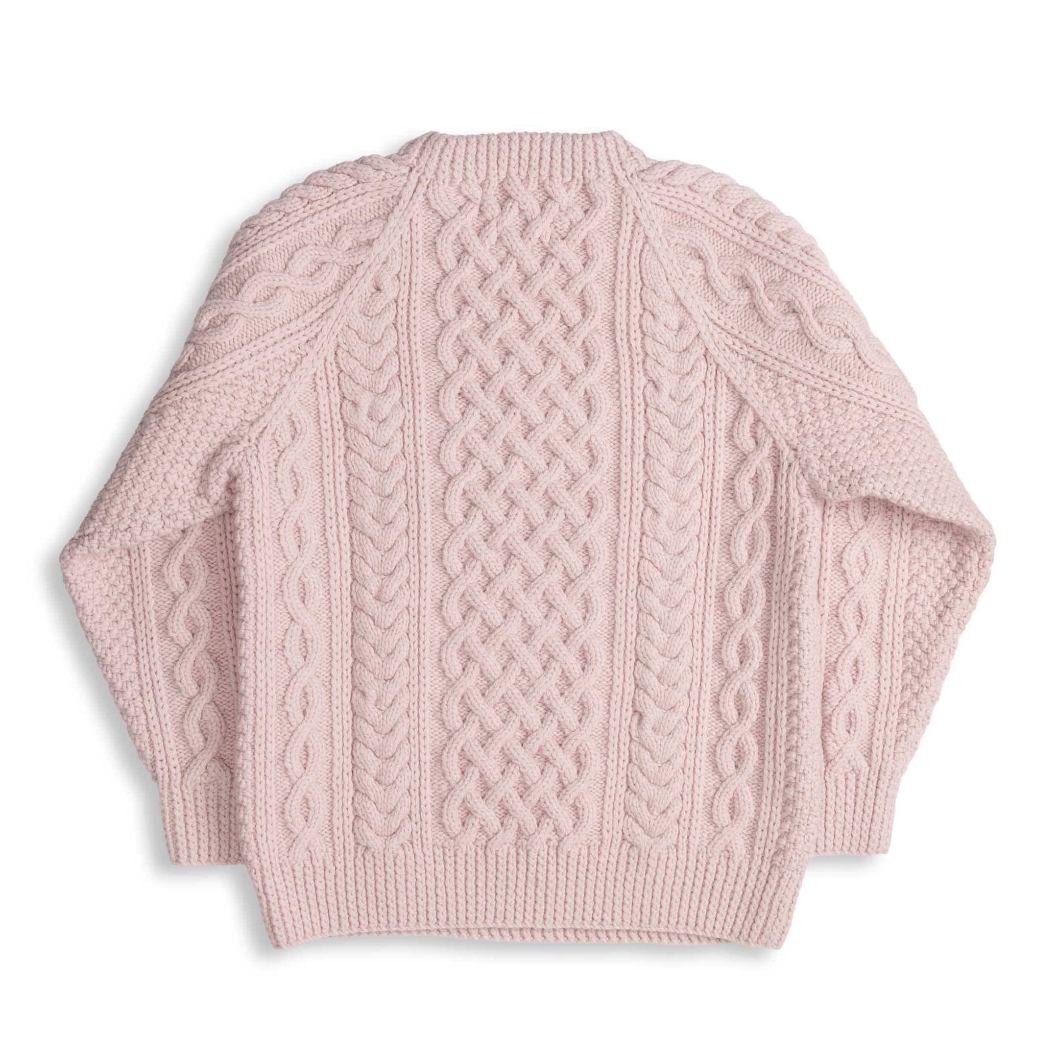 Allevol x Inverallan 1A Country Meetings Crew Neck Sweater Merino Lambswool Pink Gin 333-Knitwear-Clutch Cafe
